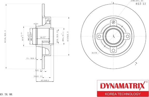 Изображение товара Тормозной диск Dynamatrix DBD1560