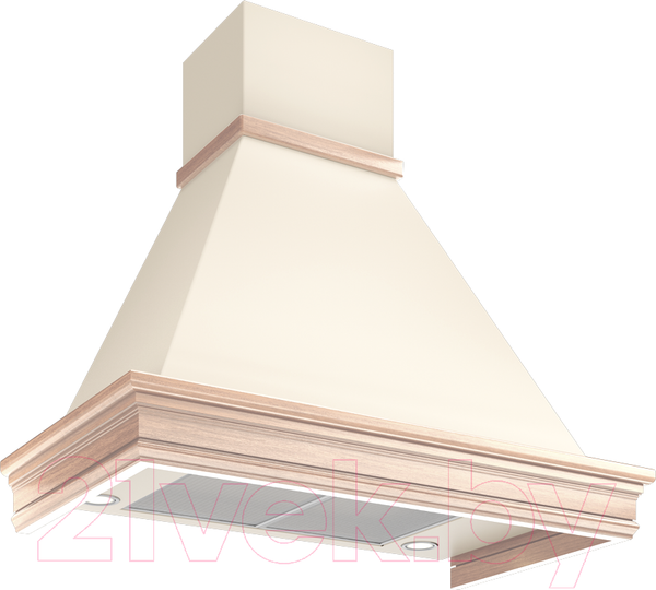 Изображение товара Вытяжка купольная Elikor Вилла Валенсия 60П-650-П3Л / 840918 (бежевый/дуб неокрашенный)