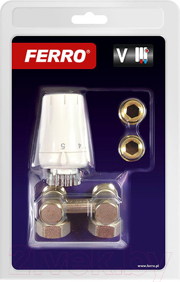 Изображение товара Комплект кранов для инженерного подключения Ferro Угловой ZTV08