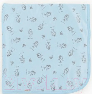 Изображение товара Плед для малышей Топотушки Дельфины / 17/7 (голубой)