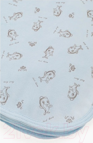 Изображение товара Плед для малышей Топотушки Дельфины / 17/7 (голубой)