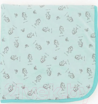 Изображение товара Плед для малышей Топотушки Дельфины / 17/9 (ментол)