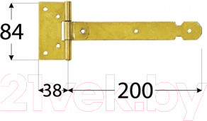 Изображение товара Петля дверная Domax ZBL 200 / 813201