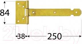 Изображение товара Петля дверная Domax ZBL 250 / 813301