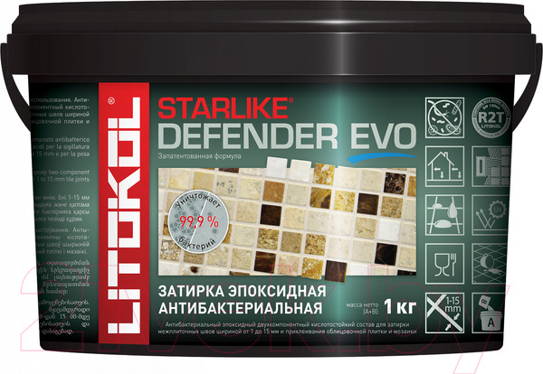 Изображение товара Фуга эпоксидная Litokol Эпоксидная Starlike Defender Evo S.209 (1кг)
