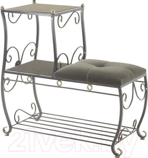 Изображение товара Банкетка AMC 8(800)22 с этажеркой (коричневый/венге)