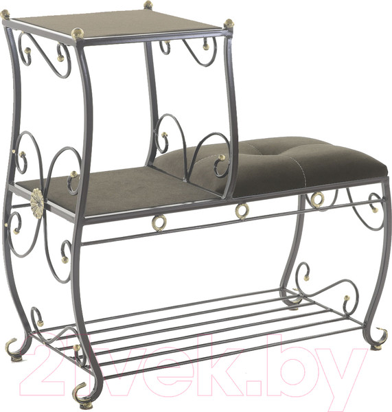 Изображение товара Банкетка AMC 8(800)22 с этажеркой (коричневый/венге)