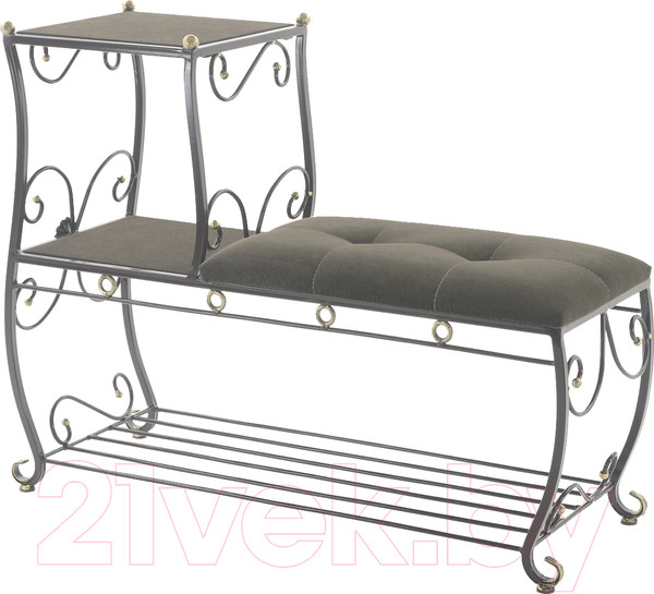 Изображение товара Банкетка AMC 8(1000)22 с этажеркой (коричневый/венге)