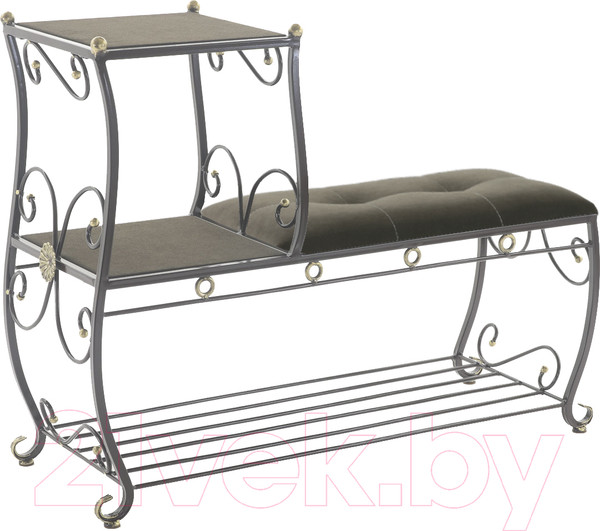 Изображение товара Банкетка AMC 8(1000)22 с этажеркой (коричневый/венге)