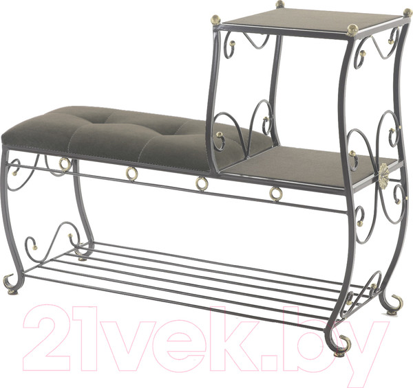 Изображение товара Банкетка AMC 8(1000)22 с этажеркой (коричневый/венге)