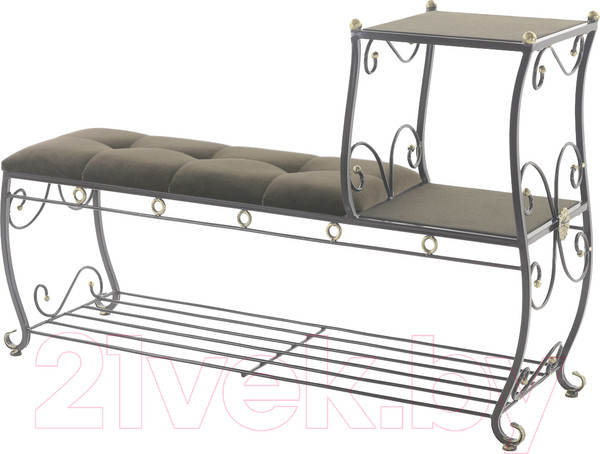 Изображение товара Банкетка AMC 8(1200)22 с этажеркой (коричневый/венге)