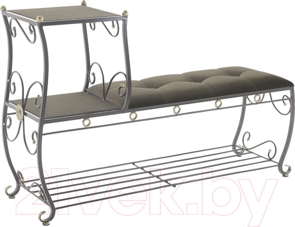 Изображение товара Банкетка AMC 8(1200)22 с этажеркой (коричневый/венге)