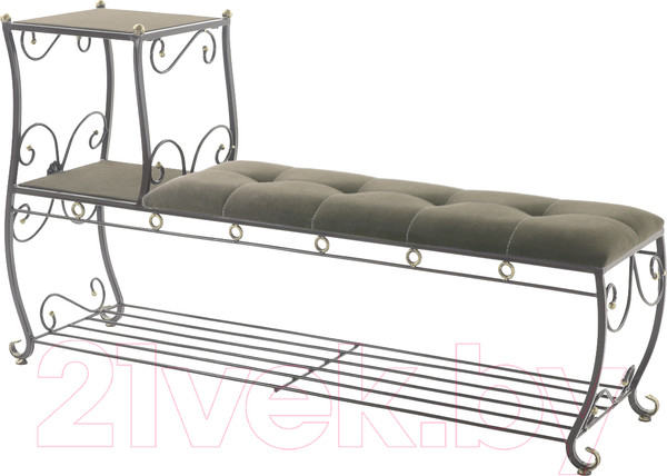 Изображение товара Банкетка AMC 8(1400)22 с этажеркой (коричневый/венге)