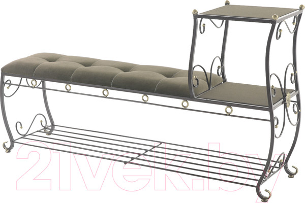 Изображение товара Банкетка AMC 8(1400)22 с этажеркой (коричневый/венге)