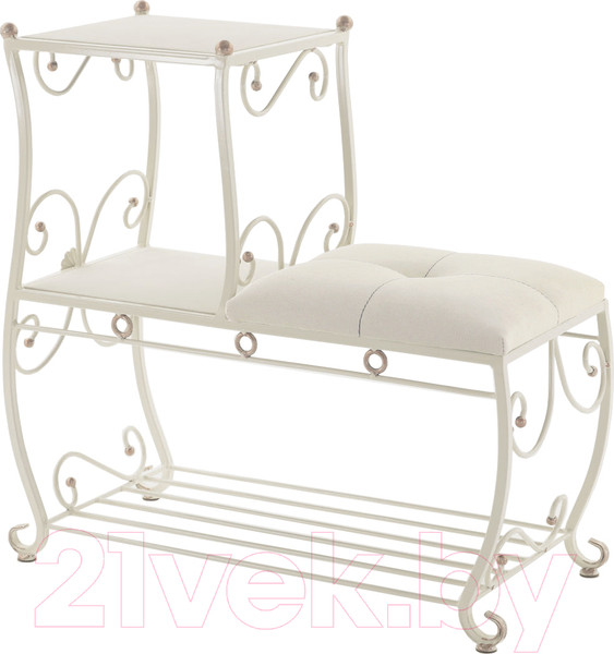 Изображение товара Банкетка AMC 8(800)33 с этажеркой (слоновая кость/бежевый)