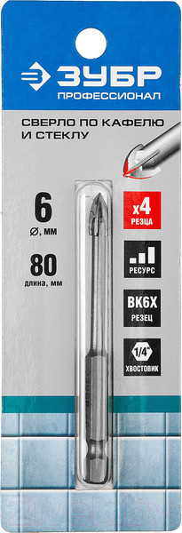 Изображение товара Сверло Зубр 29845-06-z01