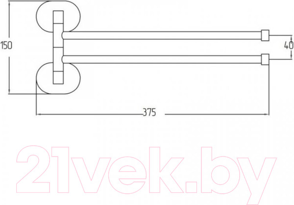 Изображение товара Держатель для полотенца Potato P2912