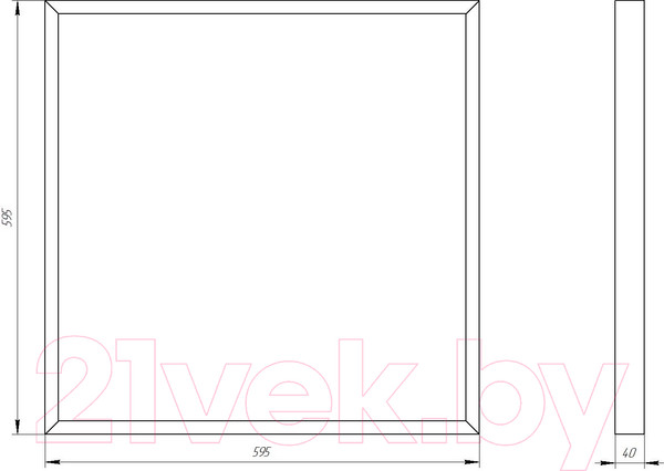 Изображение товара Панель светодиодная ЭРА SPO-910-3-65K-045 / Б0046478