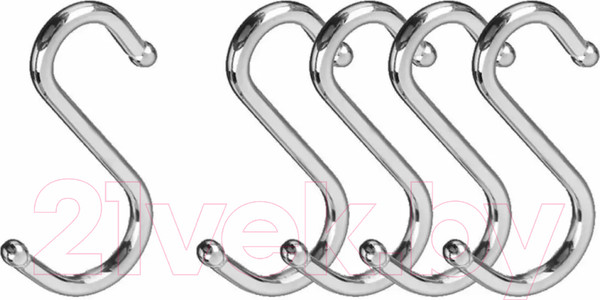 Изображение товара Набор крючков для рейлинга Mallony Fortuna PR-03 / 008436 (5шт)