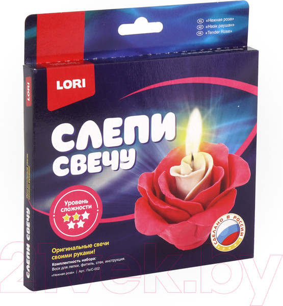 Изображение товара Набор для изготовления свечей Lori Нежная роза / Пз/С-002