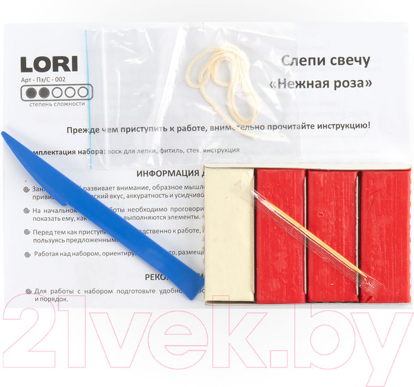 Изображение товара Набор для изготовления свечей Lori Нежная роза / Пз/С-002