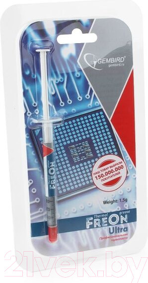 Изображение товара Термопаста Gembird FreOn Ultra GF-21-1.5 (1.5г)