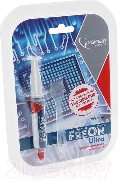 Изображение товара Термопаста Gembird FreOn Ultra GF-21-1.5 (1.5г)