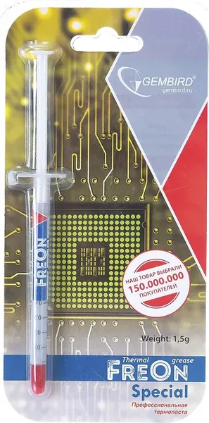 Изображение товара Термопаста Gembird/Cablexpert FreOn Special GF-11-1.5 (1.5г)