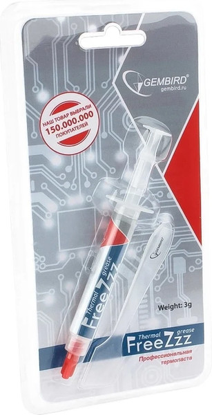 Изображение товара Термопаста Gembird FreeZzz GF-01-3 (3г)