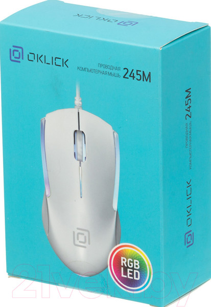Изображение товара Мышь Оклик 245M (белый)