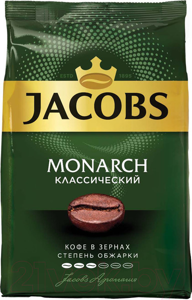 Изображение товара Кофе в зернах Jacobs Monarch Классический (800г)