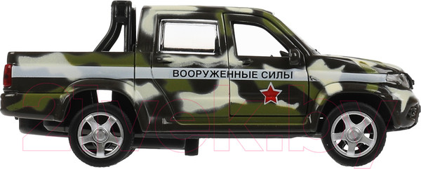 Изображение товара Гараж игрушечный Технопарк Военная база UAZ Pickup / GARAGE-22SL1XCAR-MIL