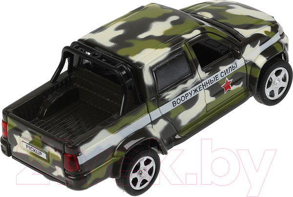 Изображение товара Гараж игрушечный Технопарк Военная база UAZ Pickup / GARAGE-22SL1XCAR-MIL