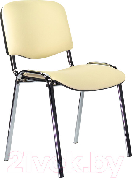 Изображение товара Стул офисный Staff Iso Lite CF-008 / 532568 (хром/кожзам бежевый/Z-21)