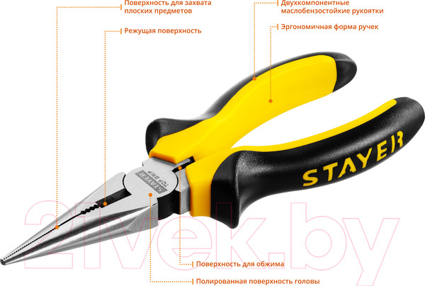 Изображение товара Тонкогубцы Stayer 2205-3-16-z02