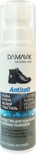 Изображение товара Очиститель для обуви Damavik Antisalt удаление солевых разводов / 19008 (75мл)