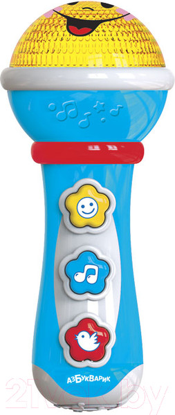 Изображение товара Музыкальная игрушка Азбукварик Микрофон Маленький музыкант / 2708B (голубой)