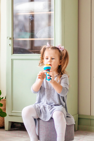 Изображение товара Музыкальная игрушка Азбукварик Микрофон Маленький музыкант / 2708B (голубой)