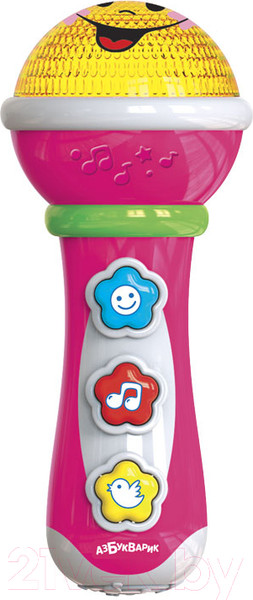 Изображение товара Музыкальная игрушка Азбукварик Микрофон Маленький музыкант / 2708D (розовый)