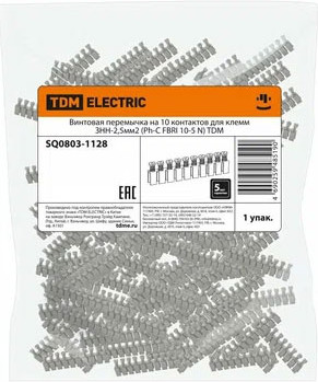 Изображение товара Блок зажимов TDM SQ0803-1128