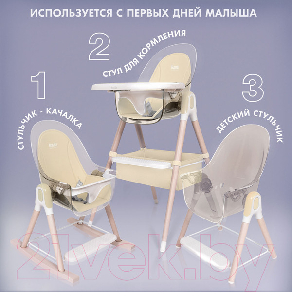 Изображение товара Стульчик для кормления Nuovita Gourmet G1 Lux (бежевый)