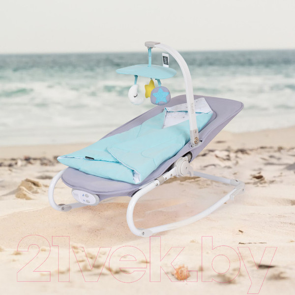 Изображение товара Детский шезлонг Nuovita Mellare M1 (серо-бирюзовая звезда)