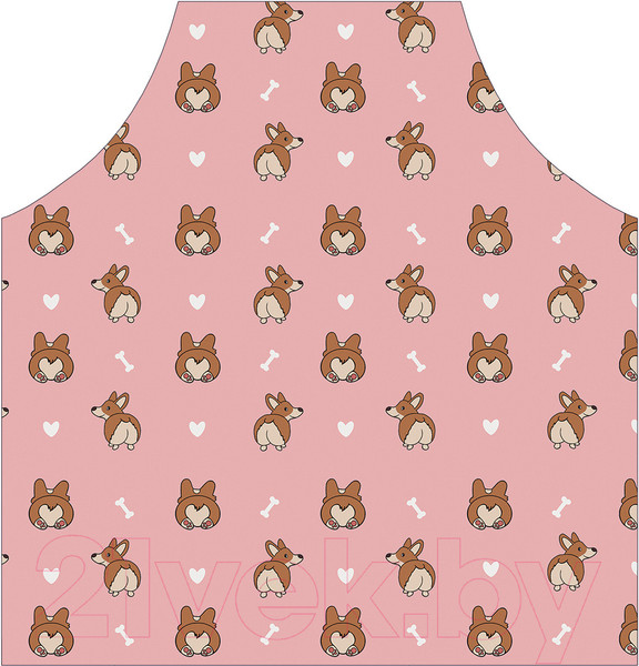 Изображение товара Кухонный фартук JoyArty Смешные корги / ap_385252
