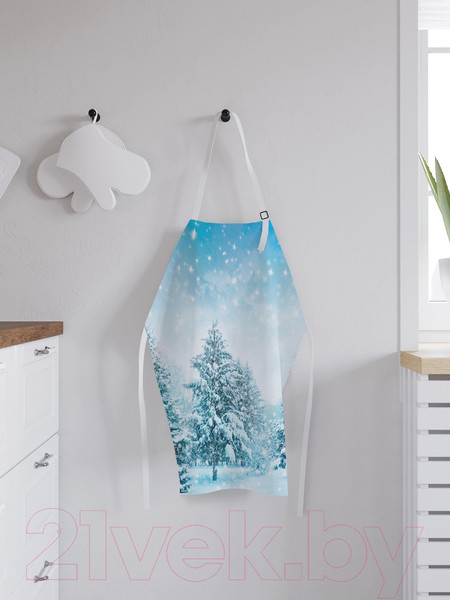 Изображение товара Кухонный фартук JoyArty Зима в лесу / ap-44969