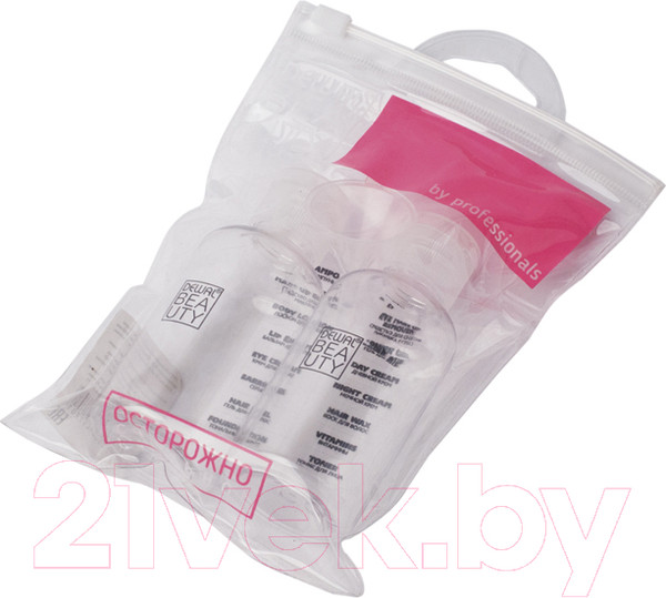 Изображение товара Набор флаконов для косметики Dewal Beauty DBTS2B