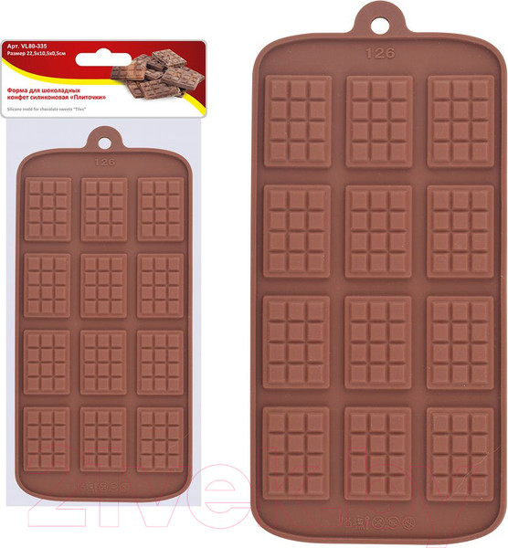 Изображение товара Форма для выпечки Мультидом Плиточки VL80-335