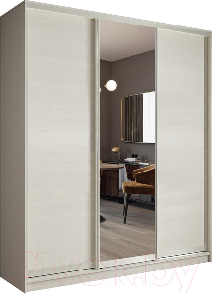 Изображение товара Шкаф-купе Евва 203 BBZ.12 / АЭП ШК.3 02 (бодега/бодега/жемчуг зерно)