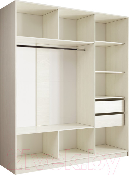 Изображение товара Шкаф-купе Евва 233 BBZ.13 / АЭП ШК.3 01 (бодега/бодега/жемчуг зерно)