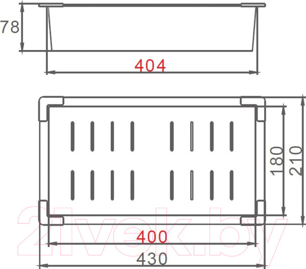 Изображение товара Коландер для мойки Gerhans K30340