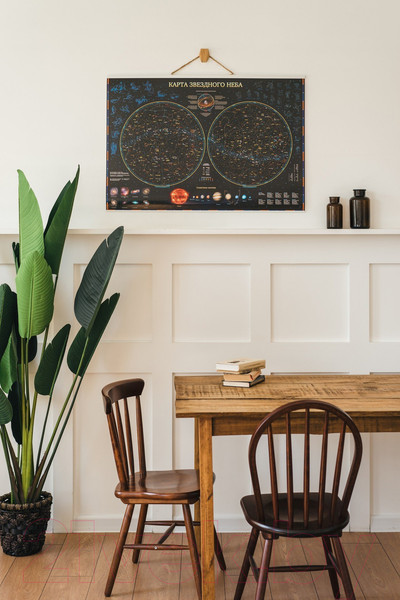 Изображение товара Настенная карта Globen Звездное небо/планеты / kh035